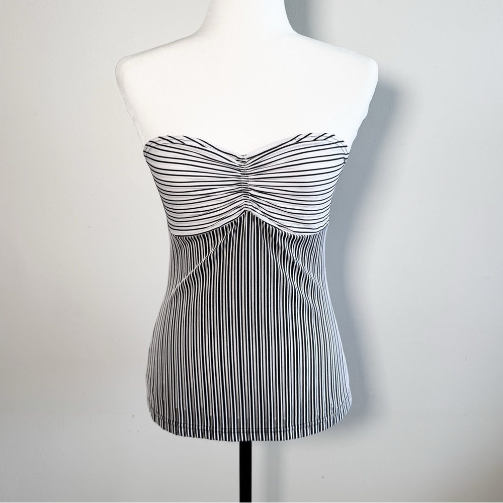 Y2K Pinstripe Tube Top